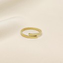Пръстен Simplicity - 14K златно покритие - регулиращ се